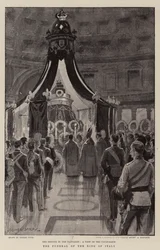 Das Begräbnis des Königs von Italien